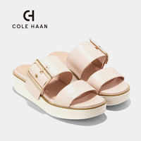 COLE HAAN 歌涵 colehaan/歌涵 女士凉鞋 24年春夏厚底增高一字带凉拖鞋女W29422 米色-W29422 35.5