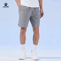 卡尔美（KELME）运动短裤男2024夏季速干裤透气跑步足球运动裤 都市灰 2XL