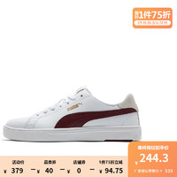 PUMA 彪马 [用舞之地]彪马官方 男女同款情侣休闲板鞋SERVE PRO LITE 374902 白-酒红色-金色-30 36