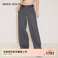 MISS SIXTY x Keith Haring 跨界合作系列2024春季直筒西装裤 深灰 M