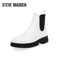 STEVE MADDEN/思美登秋冬齿轮短靴切尔西靴女 CONCLUDE 白色 40