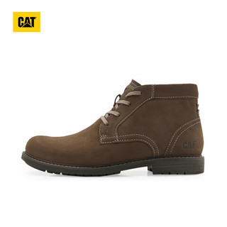 CAT卡特马丁靴工装靴男靴男靴款牛皮鞋子男士时尚防滑休闲皮靴 棕褐 45