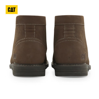 CAT卡特马丁靴工装靴男靴男靴款牛皮鞋子男士时尚防滑休闲皮靴 棕褐 42