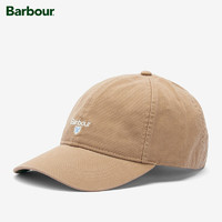 Barbour Cascade男女同款四季可调节鸭舌帽Logo帽子 浅卡其 均码（54-60cm）