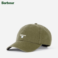 Barbour Cascade男女同款四季可调节鸭舌帽Logo帽子 橄榄色 均码（54-60cm）