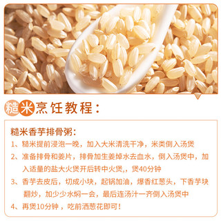 北纯有机糙米 1.5kg  (东北 五谷 杂粮 粗粮 罐装 含胚芽 粥米伴侣)