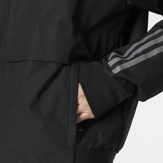 阿迪达斯 （adidas） 男装 2024春运动服休闲舒适防风连帽时尚外套夹克 5161/网衬/梭织 L(180/100A)