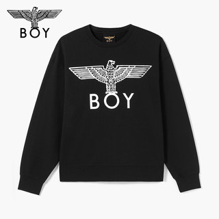 BOY LONDON【炽爱之心】BOYLONDON春夏24款logo爱心印花卫衣N03003 黑色 L