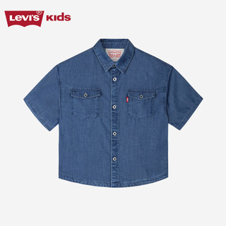 LEVI'S儿童童装衬衫LV2422268GS-001 河床蓝 150/72