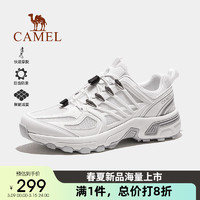 CAMEL 骆驼 户外登山鞋男士透气运动鞋防滑越野徒步鞋 F14B693071 白灰 40