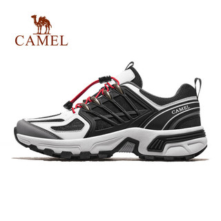 骆驼（CAMEL）户外登山鞋男士透气运动鞋防滑越野徒步鞋 F14B693071 黑/白 41
