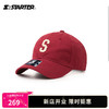STARTER 23年新款美式潮流字母棒球帽子情侣同款户外时尚遮阳帽 深红色 均码