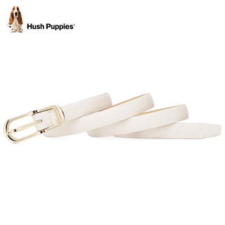 暇步士（Hush Puppies）皮带女牛皮免打孔女士皮带双圆扣韩版百搭时尚女式裤本命年红腰带 米白色HD-1272509W-592 1000*26