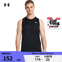 安德玛 UNDERARMOUR）春夏Tech男子训练运动背心1382795 黑色001 L