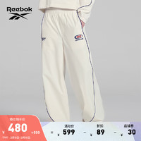 Reebok锐步24春夏新女子梭织经典简约时尚线条宽松长裤阔腿裤 24SRC610WGW1 A/M