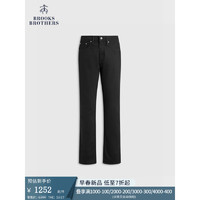 布克兄弟（BrooksBrothers）男士早春简约微弹休闲牛仔裤长裤 0004-黑色 31/32