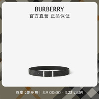 博柏利（BURBERRY）【】腰带男 格纹拼皮革腰带80659871 110