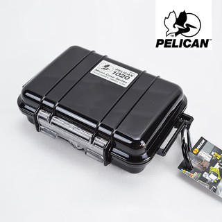 派力肯（PELICAN） 1020户外防水收纳盒播放器防护盒微小型相机盒小型耳机盒潜水盒微单相机包 红色透明