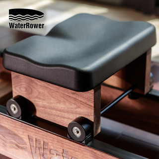 沃特罗伦（WaterRower）【美国】【纸牌屋】家用智能水阻划船机实木器材胡桃木 菁智款  轨道有雕刻LOGO版