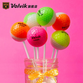 VOLVIK沃维克高尔夫彩球三层球CRYSTAL COMBI12粒双色3层球golf礼盒 三层球
