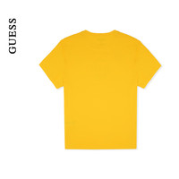 GUESS24年春季男士美式百搭纯色数字字母短袖T恤-M4PI82K2Q40 S20P-金色 XL