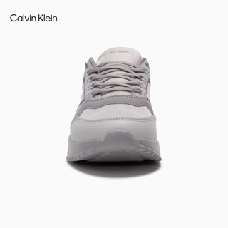 Calvin Klein Jeans24春夏男士简约轻便舒适网面厚底跑步运动鞋YM00905 PSX-冰川灰 40