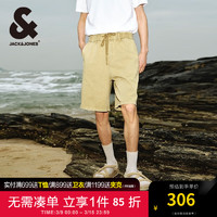 杰克·琼斯（JACK&JONES）夏季oversized水洗做旧磨白设计个性牛仔短裤男装224243007 C09砂石色 165/72A/XSR