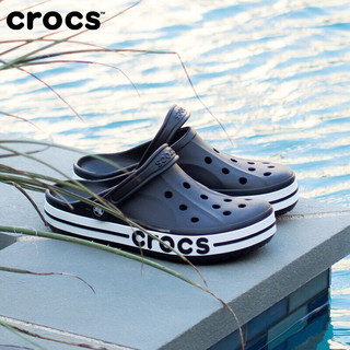 卡骆驰（crocs）男鞋女鞋洞洞鞋 贝雅透气平跟休闲沙滩鞋户外凉鞋拖鞋 205089-066/拍小一码 M13/内长31cm