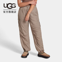 UGG夏季新款女士舒适纯色收口时尚休闲长裤轻质工装裤 1152866 WFG 狼灰色 XS