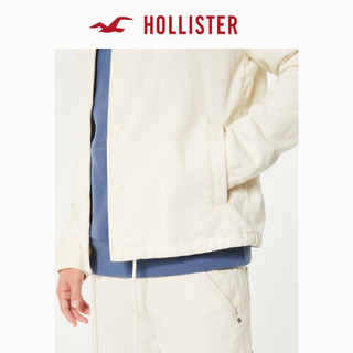 HOLLISTER24年春夏新款灯芯绒按扣式教练夹克外套 男 357368-1 奶油色 XS (170/84A)