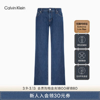 Calvin Klein Jeans24春夏女士纯棉时尚潮流低腰水洗垮裤牛仔裤J223376 1BJ-牛仔蓝 30