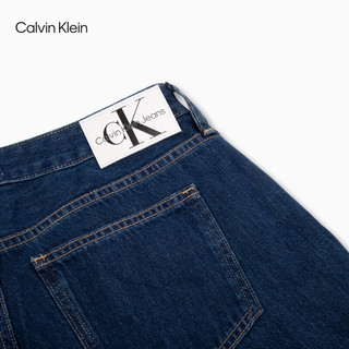 Calvin Klein Jeans24春夏女士纯棉时尚潮流低腰水洗垮裤牛仔裤J223376 1BJ-牛仔蓝 30