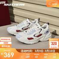 SKECHERS 斯凯奇 踏浪2024春季老爹鞋男女休闲运动鞋厚底显高 117367 女款-白色/多彩色/WMLT 35