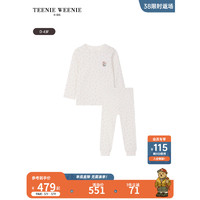 Teenie Weenie Kids小熊童装24春夏女宝宝贴身针织家居服套装 浅粉色 100cm