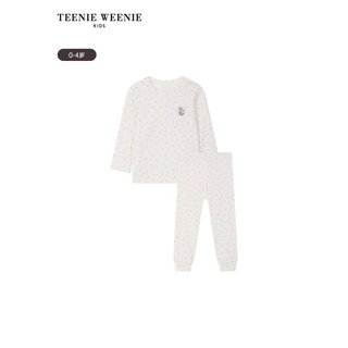 Teenie Weenie Kids小熊童装24春夏女宝宝贴身针织家居服套装 浅粉色 100cm