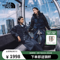 北面（The North Face）UE先锋设计短款夹克女户外运动外套休闲工装口袋24春夏|8851 DG7/蓝色 S/155