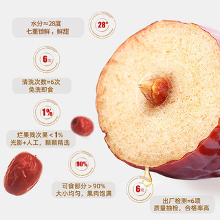 好想你国标二级28°锁鲜枣500g*2袋新疆阿克苏枣免洗即食零食小吃