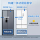 Midea 美的 近期 好价 !!!美的（Midea）60cm薄系列424升法式五门多门超薄嵌入BCD-424WFPZM(E)白色