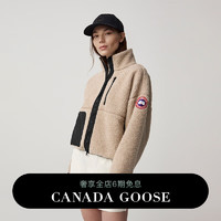 加拿大鹅（Canada Goose）【】Simcoe女士羊羔绒拉链夹克 1101W 950 浅黄褐色 S