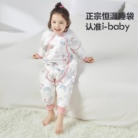 i-baby 儿童恒温睡袋 宝宝防踢被透气秒吸夹棉秋冬分腿睡袋婴儿四季通用