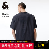 杰克·琼斯（JACK&JONES）夏季潮男户外百搭速干遇水显花宽松圆领短袖T恤男224201139 E39水泥灰色 常规 E39 水泥灰色 175/96A/M