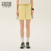 Teenie Weenie【UPF50+防晒凉感】小熊女装2024年夏季风壳户外短裤 黄色 155/XS