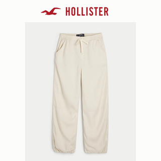 HOLLISTER24春夏抽绳宽松舒适休闲降落伞裤女 356524-1 奶油色 S (165/68A)