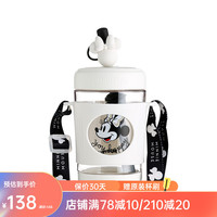 杯具熊夏季儿童吸管塑料杯水杯大容量tritan材质户外便携冷萃杯 冷萃吸管杯-黑白米妮 580ml