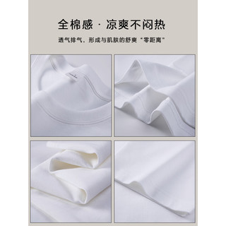 赛琪短袖T恤男纯棉印花半袖2024夏季凉感白色宽松男士上衣服 黑色 L