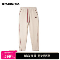 STARTER针织长裤男女同款秋季运动休闲卫裤 桦木白 XL