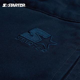 STARTER梭织长裤男女同款秋季美式复古宽松运动裤 藏青色 XL