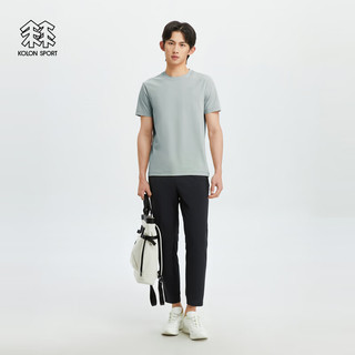 KOLON SPORT可隆SECO速干抗菌圆领防晒短袖T恤 泥灰MD 185/2XL