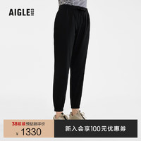 AIGLE艾高长裤2024年春夏女士DFT速干吸湿排汗户外运动休闲 黑色 AW321 40(170/78A)