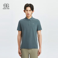 KOLON SPORT可隆SECO速干防晒短袖抗菌POLO衫 深绿色DG 170/M